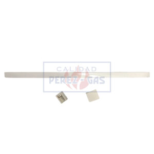 Aluminio c/ soporte x 600 mm blanca