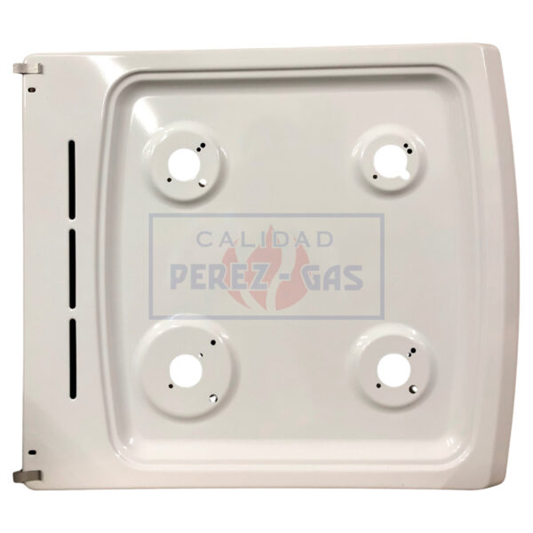 Plancha Orbis curva mecheros Sabaf blanca